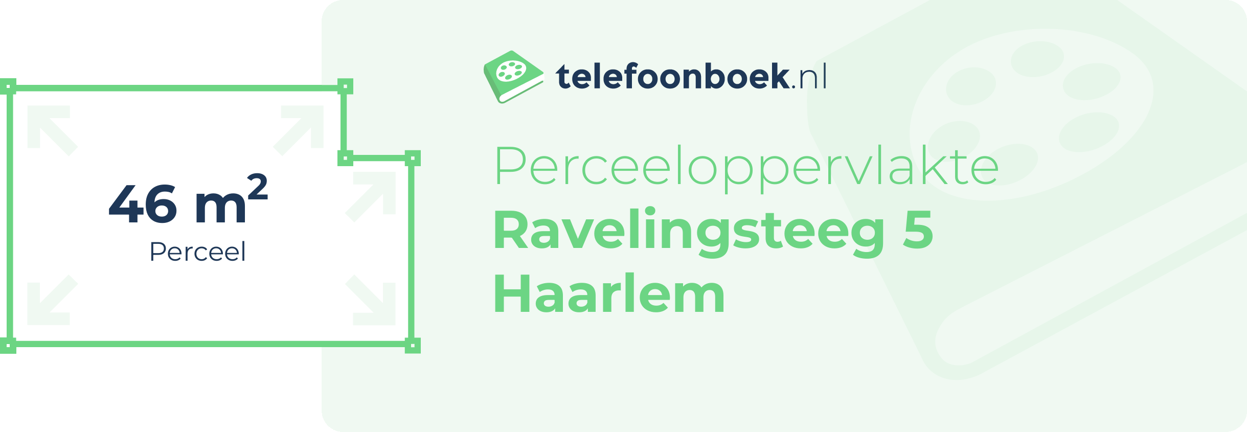 Perceeloppervlakte Ravelingsteeg 5 Haarlem