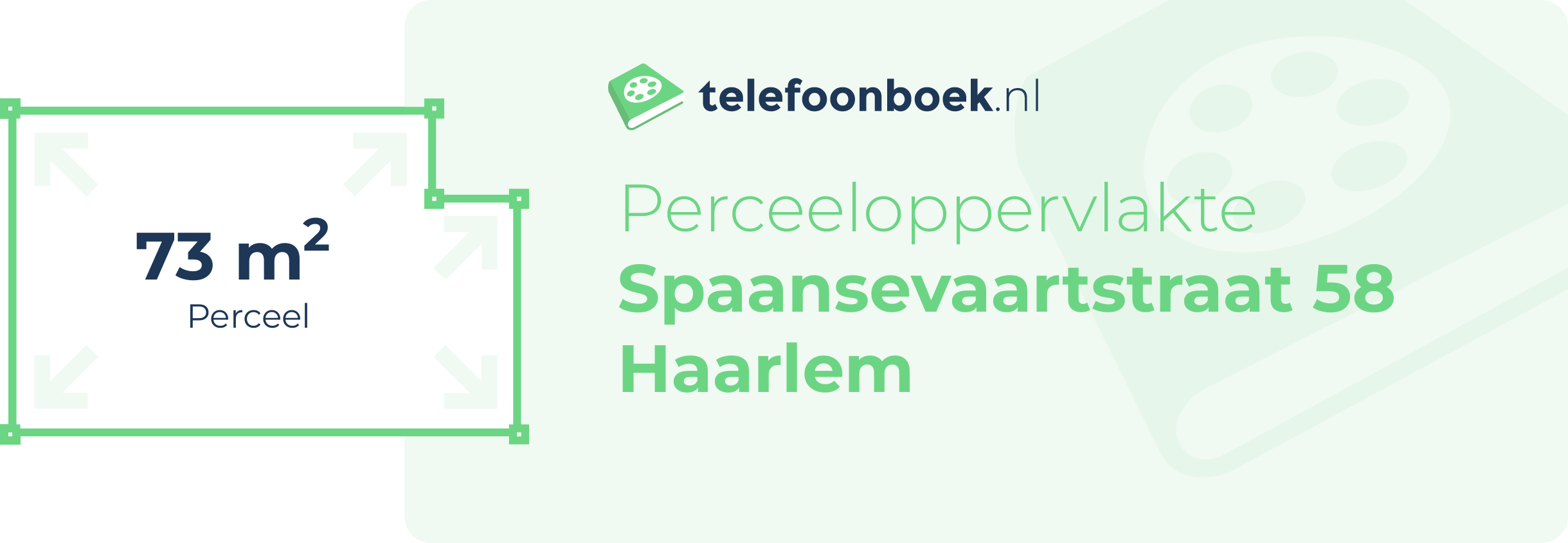 Perceeloppervlakte Spaansevaartstraat 58 Haarlem