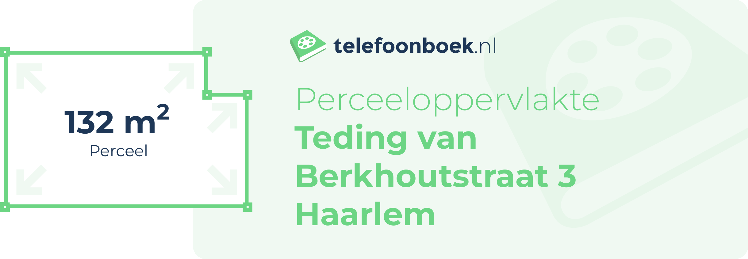 Perceeloppervlakte Teding Van Berkhoutstraat 3 Haarlem