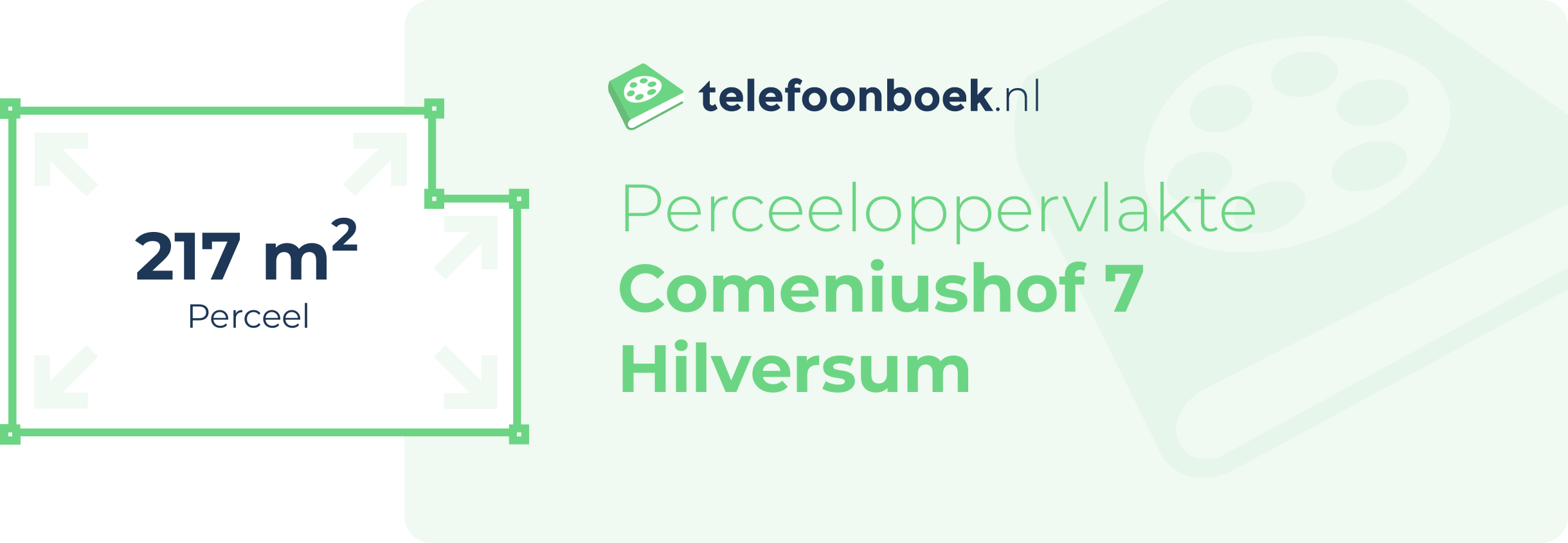 Perceeloppervlakte Comeniushof 7 Hilversum