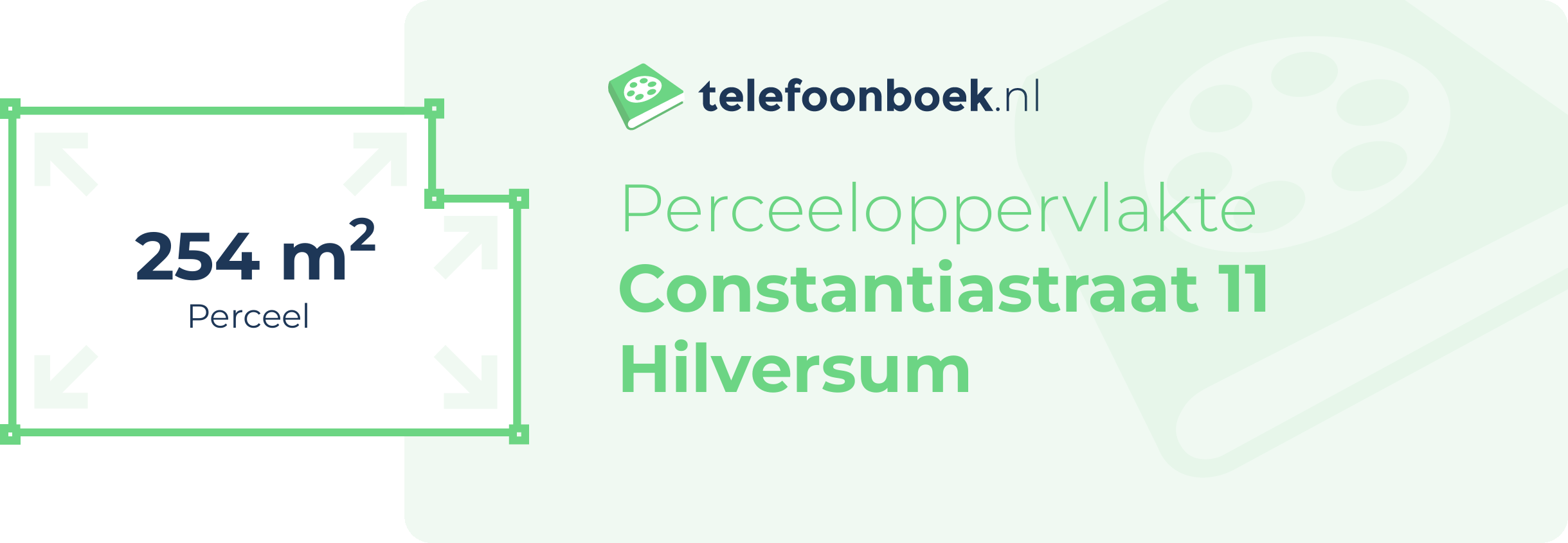 Perceeloppervlakte Constantiastraat 11 Hilversum