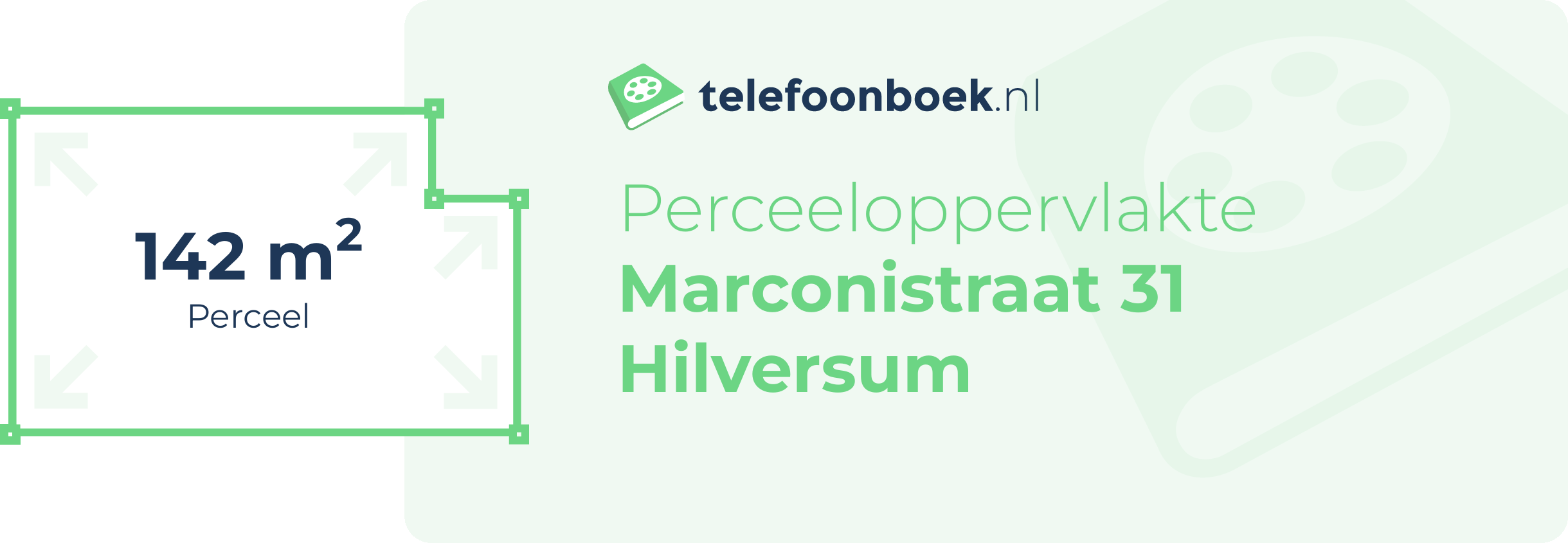 Perceeloppervlakte Marconistraat 31 Hilversum