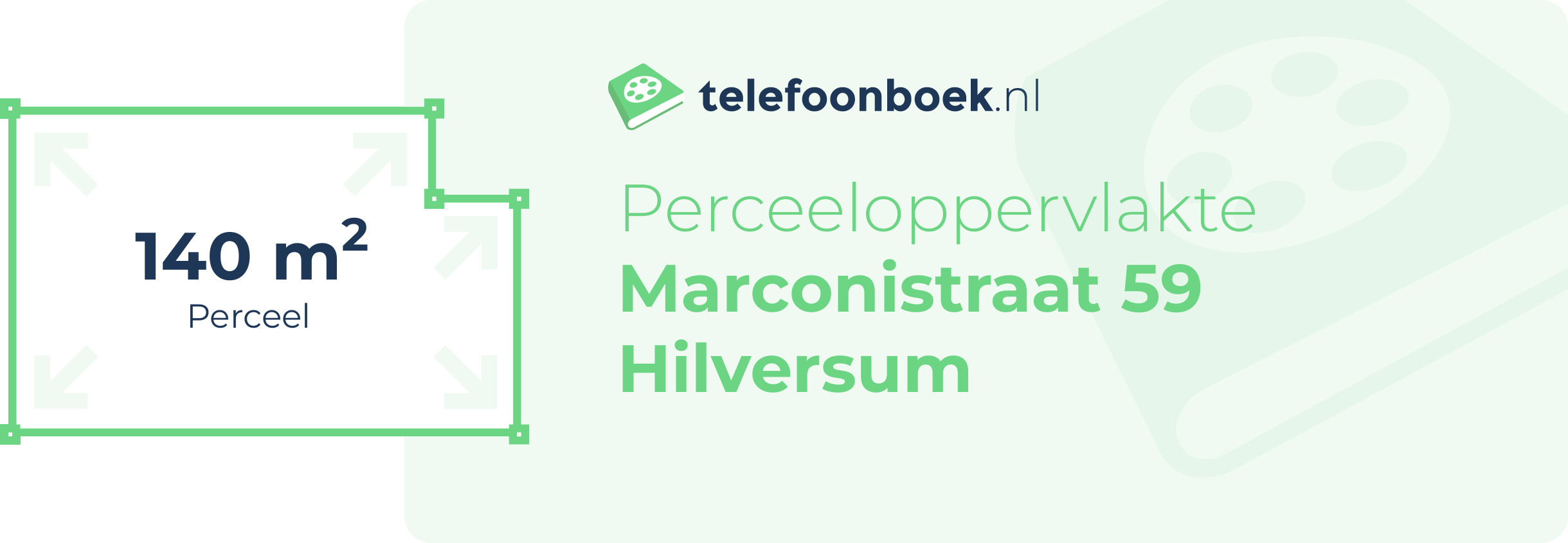 Perceeloppervlakte Marconistraat 59 Hilversum