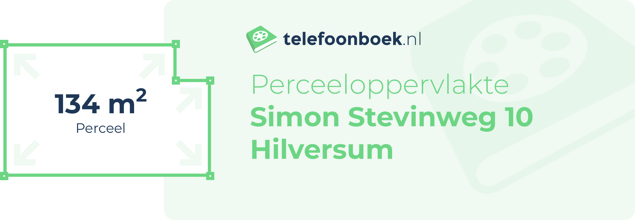 Perceeloppervlakte Simon Stevinweg 10 Hilversum