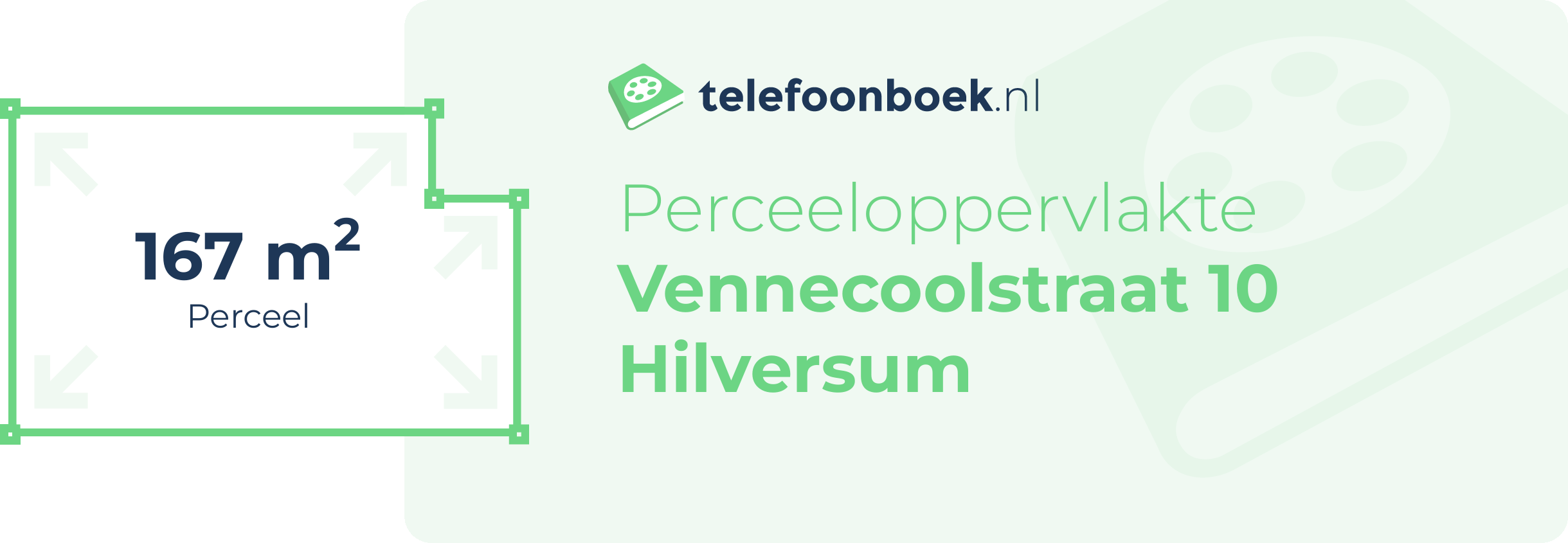 Perceeloppervlakte Vennecoolstraat 10 Hilversum