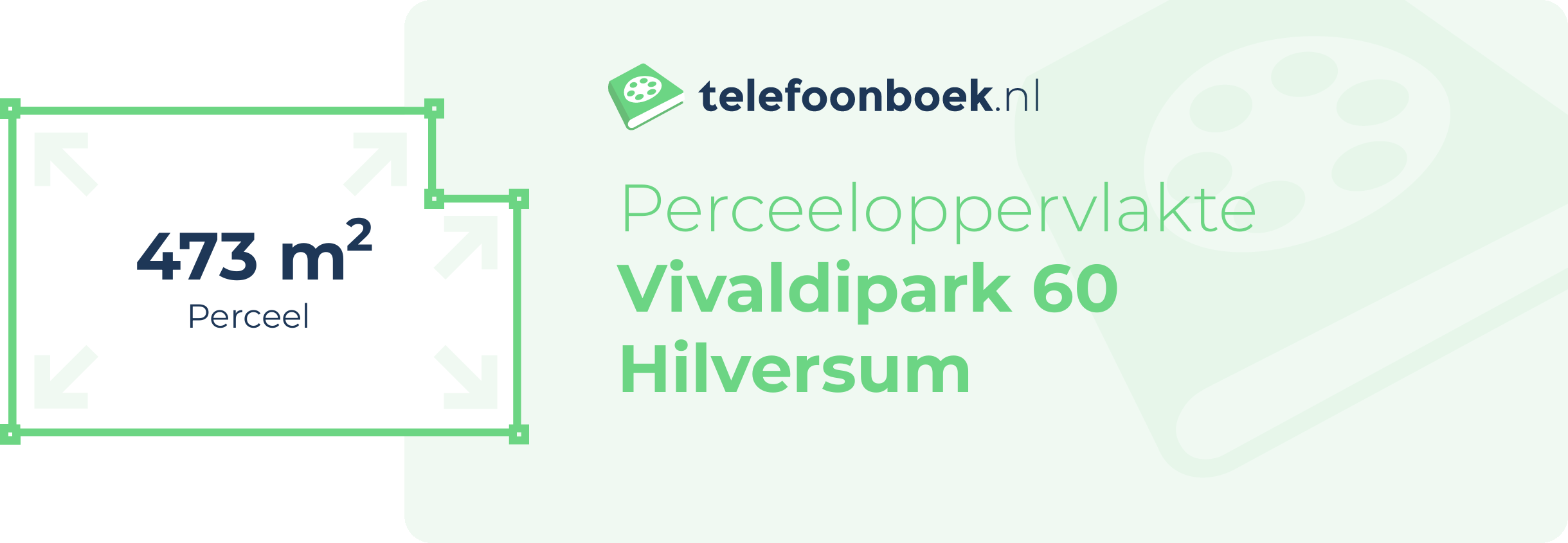 Perceeloppervlakte Vivaldipark 60 Hilversum