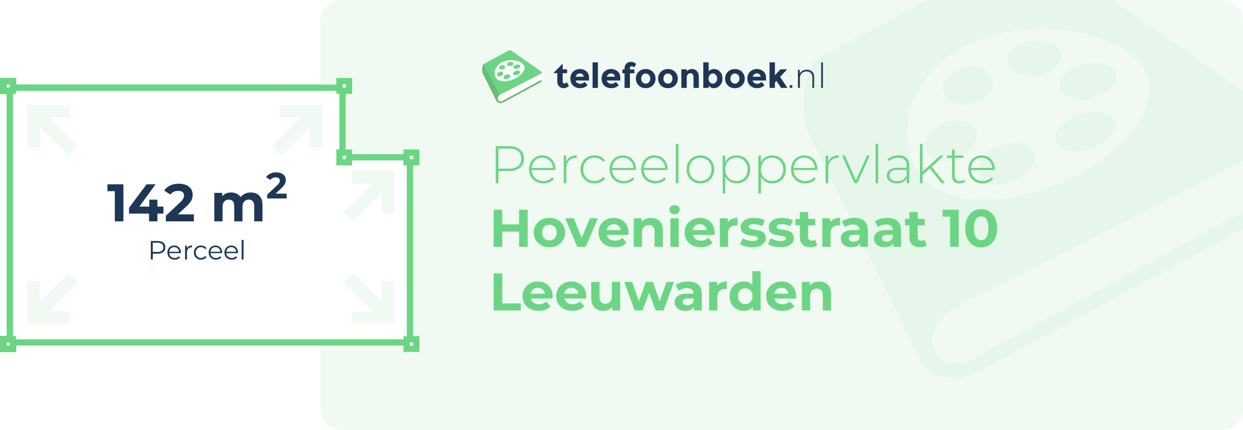 Perceeloppervlakte Hoveniersstraat 10 Leeuwarden