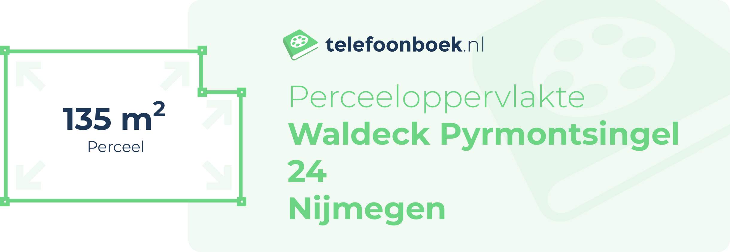 Perceeloppervlakte Waldeck Pyrmontsingel 24 Nijmegen