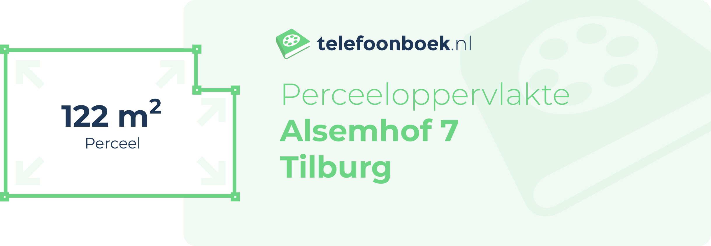 Perceeloppervlakte Alsemhof 7 Tilburg