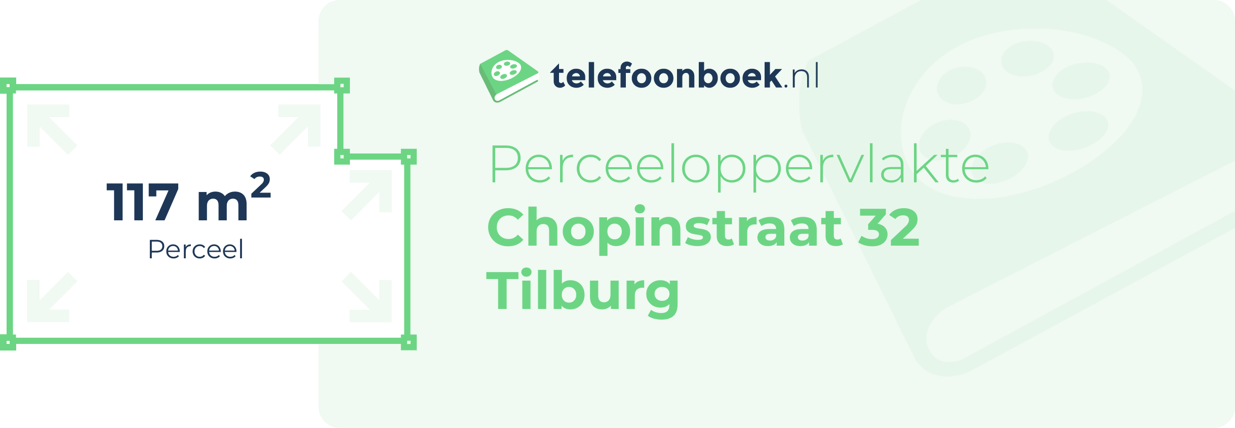 Perceeloppervlakte Chopinstraat 32 Tilburg