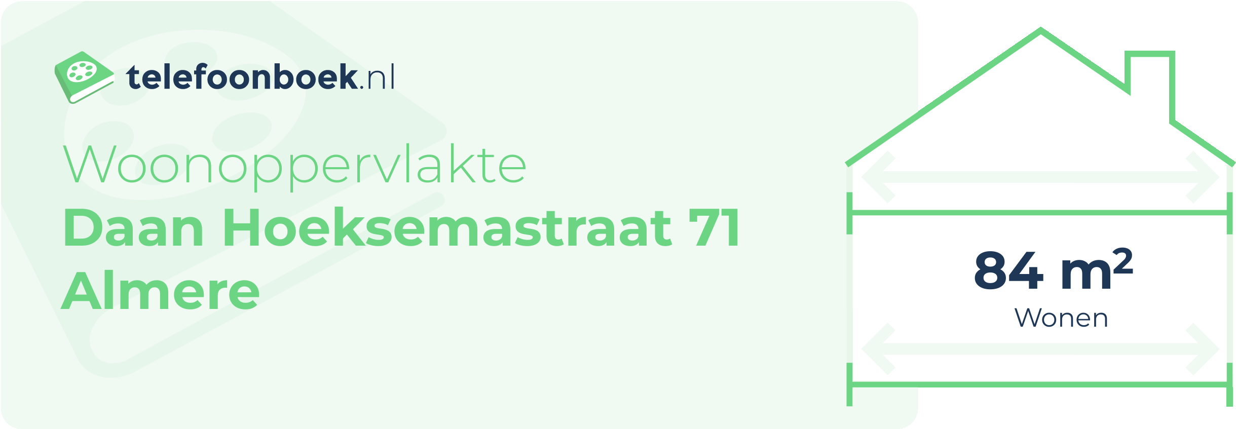 Woonoppervlakte Daan Hoeksemastraat 71 Almere