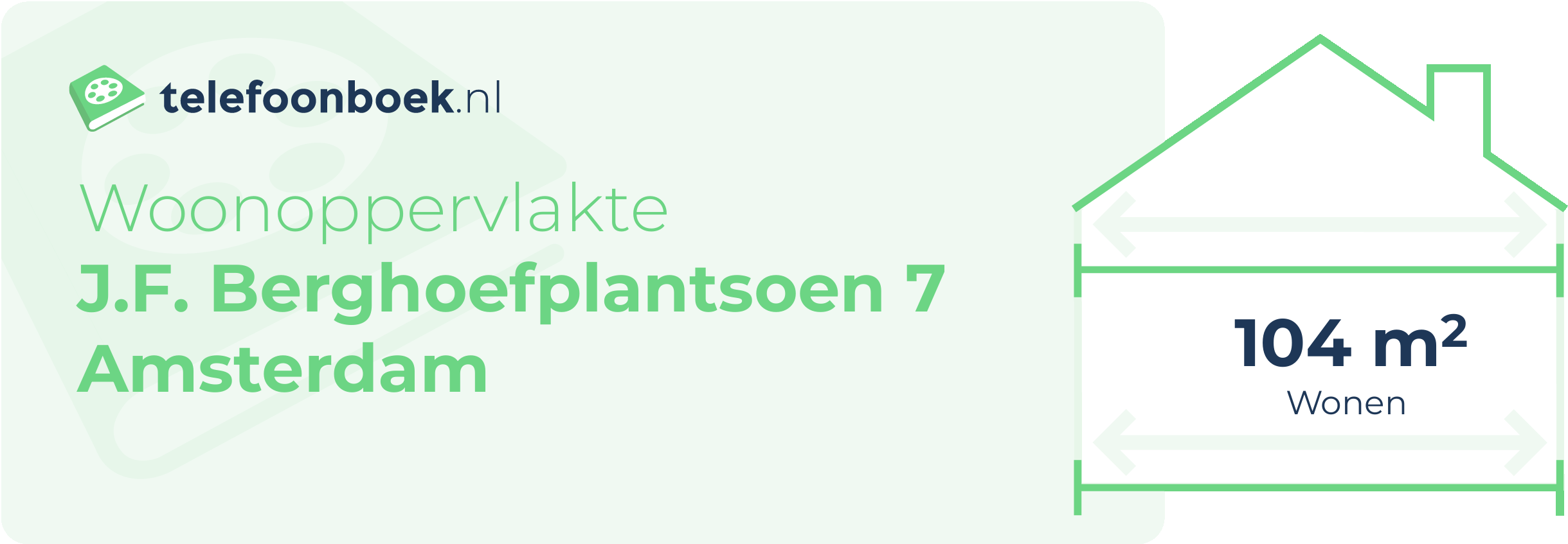 Woonoppervlakte J.F. Berghoefplantsoen 7 Amsterdam