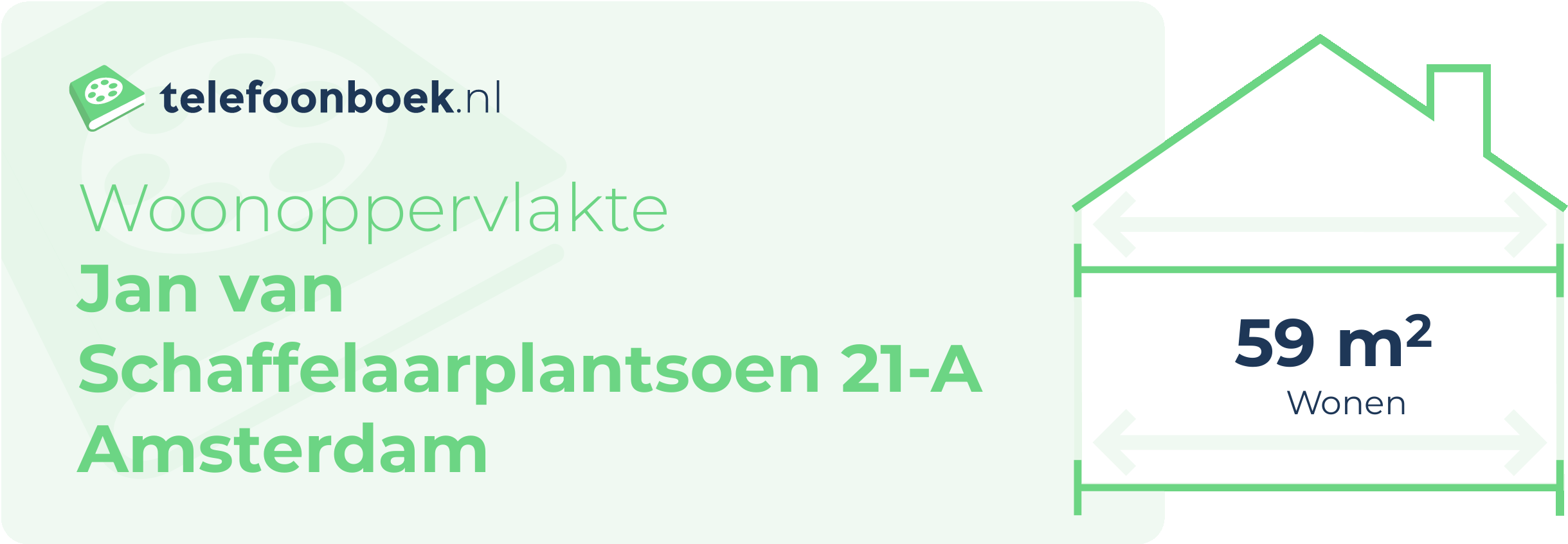 Woonoppervlakte Jan Van Schaffelaarplantsoen 21-A Amsterdam