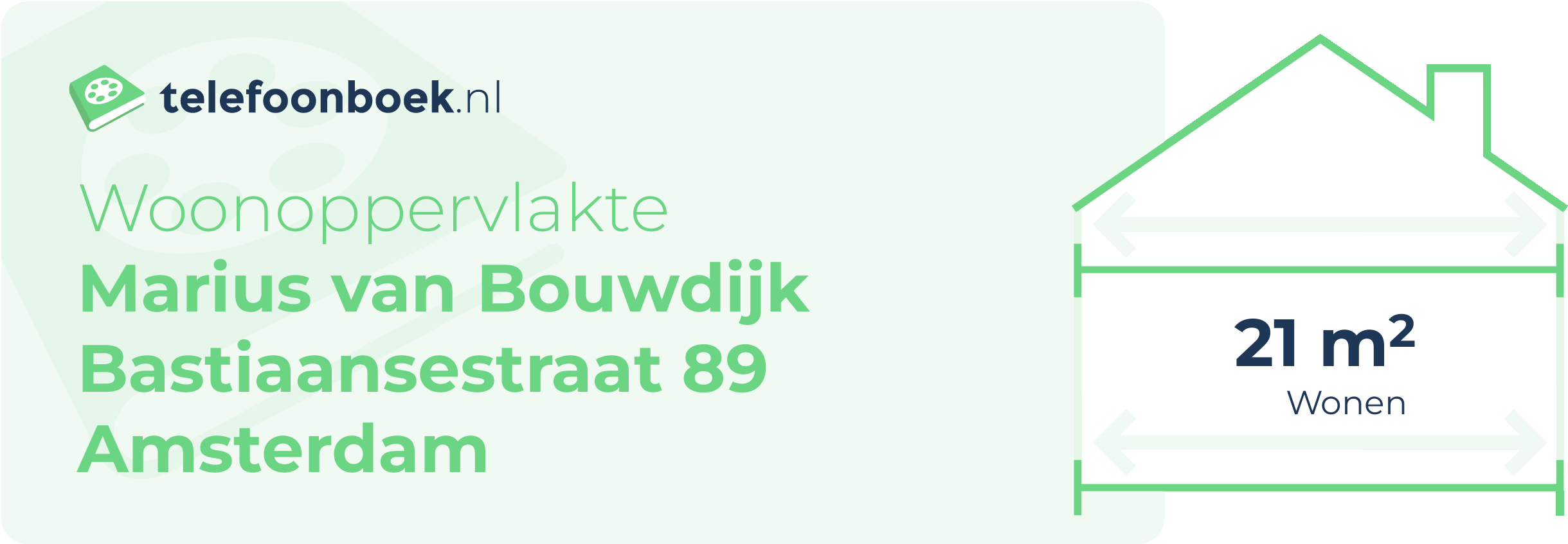 Woonoppervlakte Marius Van Bouwdijk Bastiaansestraat 89 Amsterdam