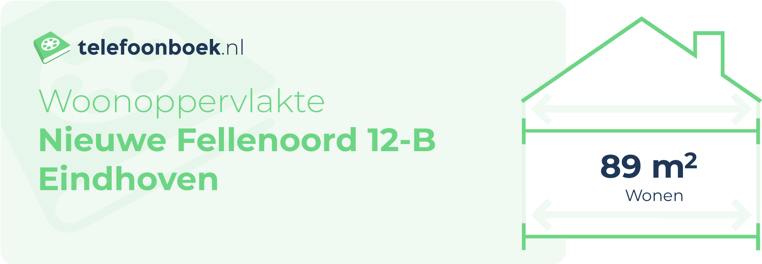 Woonoppervlakte Nieuwe Fellenoord 12-B Eindhoven