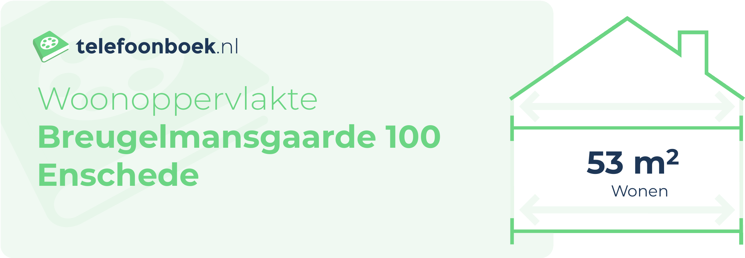 Woonoppervlakte Breugelmansgaarde 100 Enschede