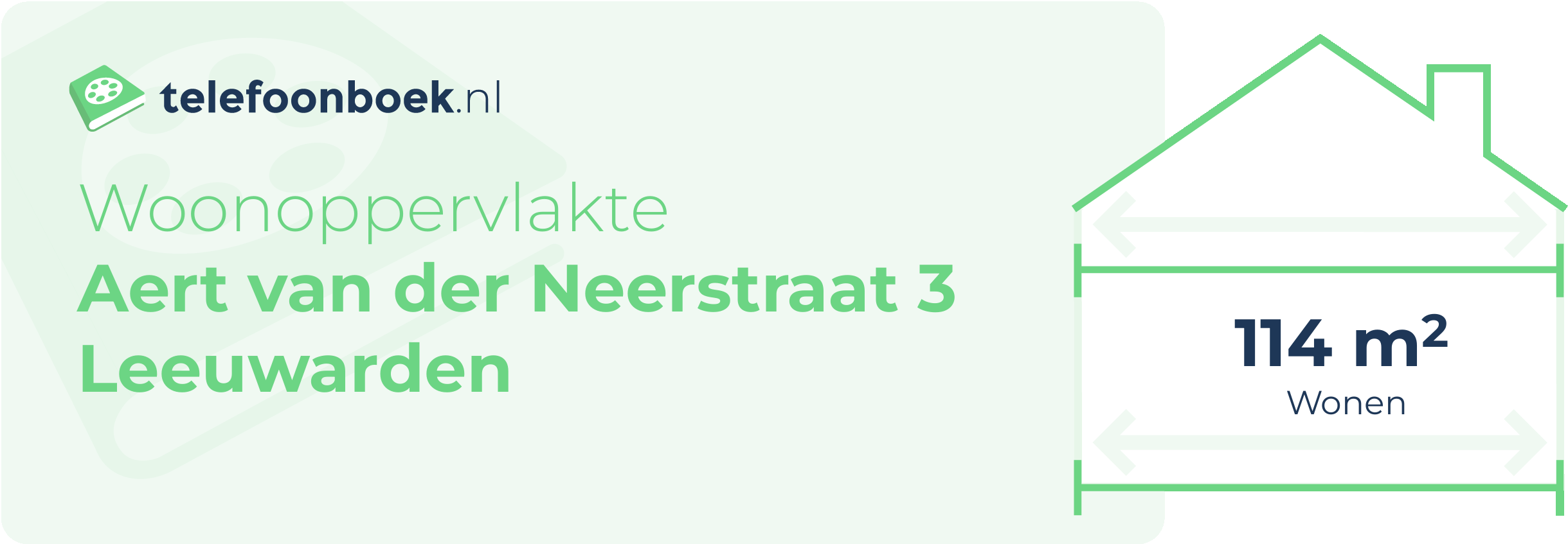 Woonoppervlakte Aert Van Der Neerstraat 3 Leeuwarden