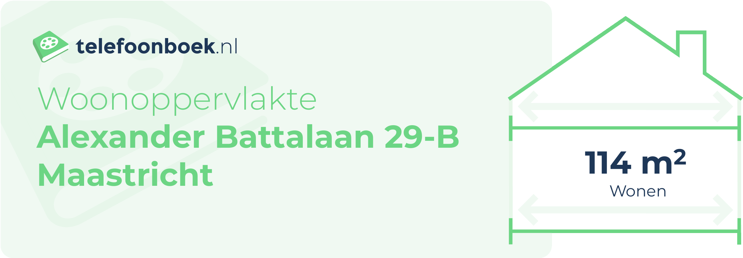 Woonoppervlakte Alexander Battalaan 29-B Maastricht