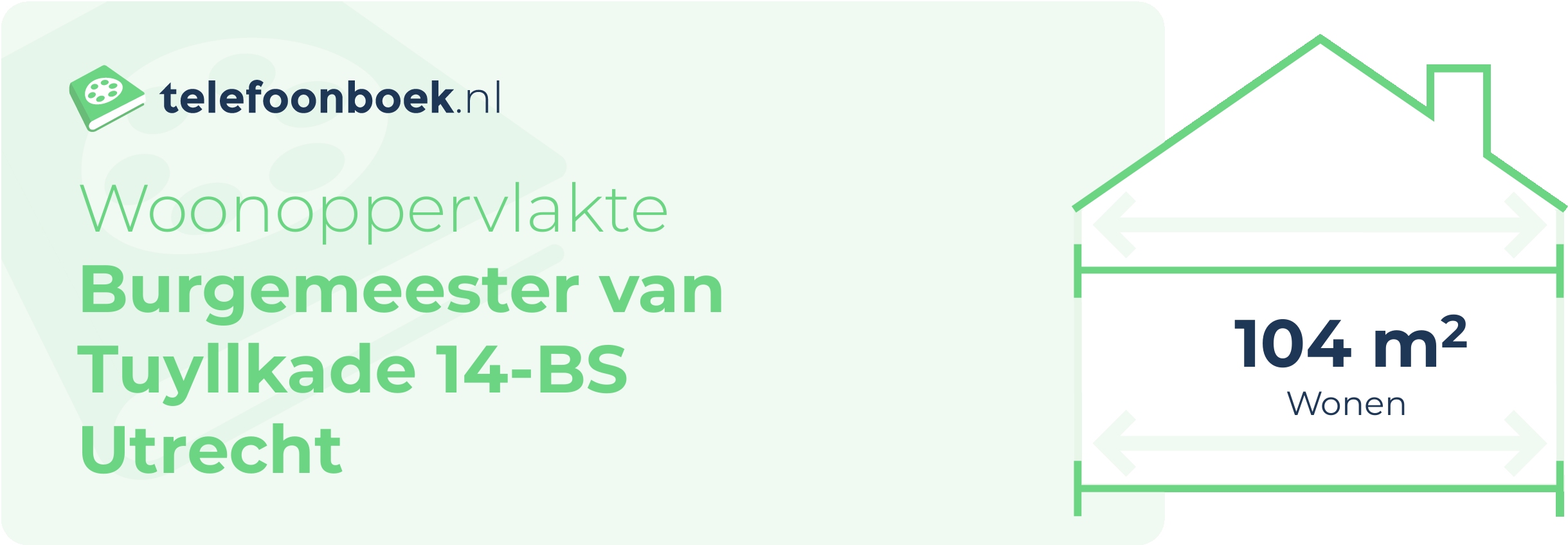 Woonoppervlakte Burgemeester Van Tuyllkade 14-BS Utrecht