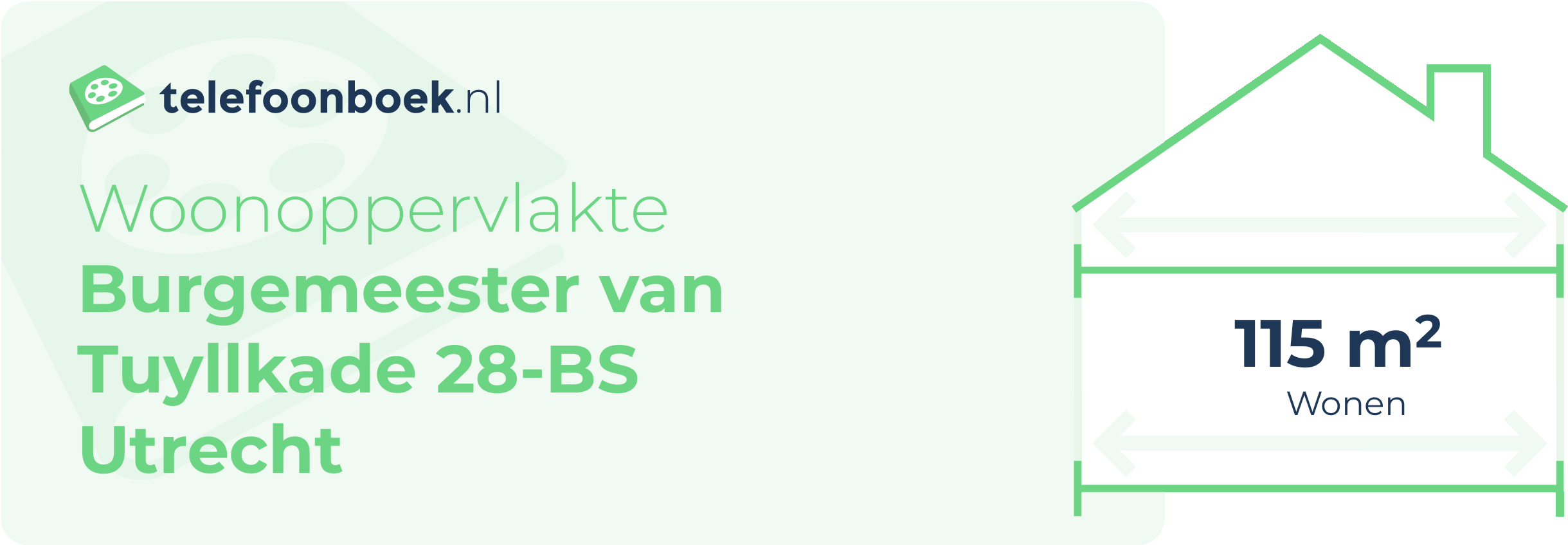 Woonoppervlakte Burgemeester Van Tuyllkade 28-BS Utrecht