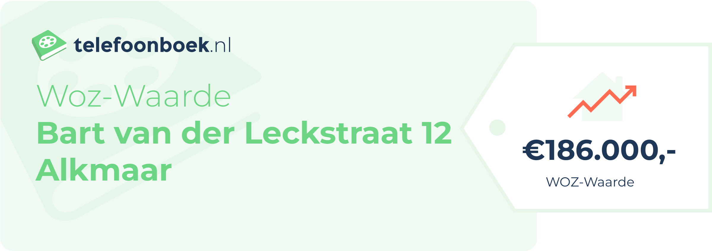WOZ-waarde Bart Van Der Leckstraat 12 Alkmaar