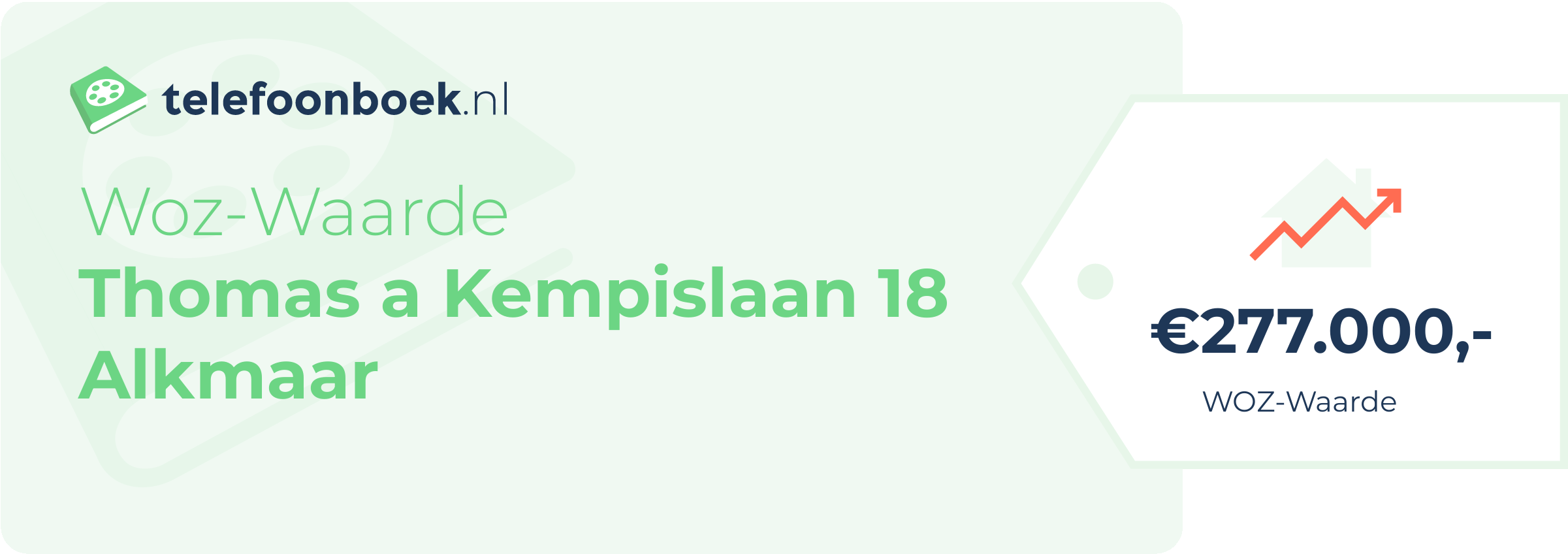 WOZ-waarde Thomas A Kempislaan 18 Alkmaar