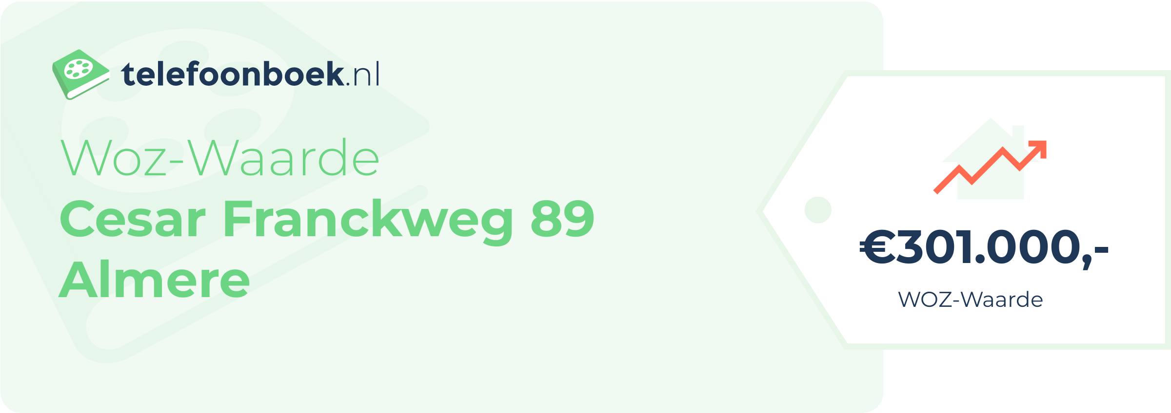 WOZ-waarde Cesar Franckweg 89 Almere