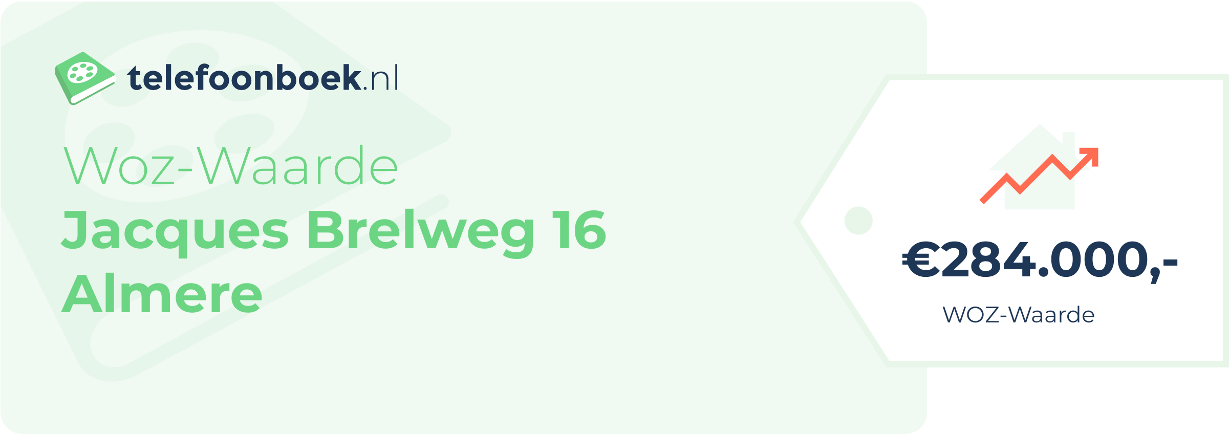 WOZ-waarde Jacques Brelweg 16 Almere