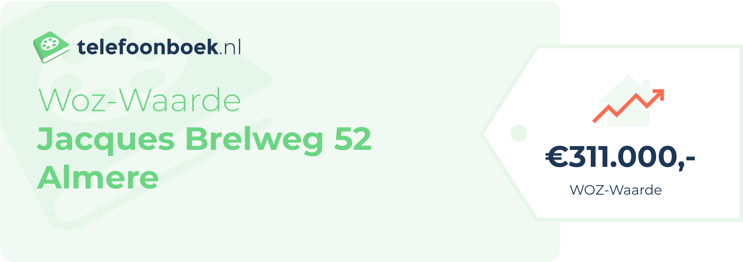 WOZ-waarde Jacques Brelweg 52 Almere