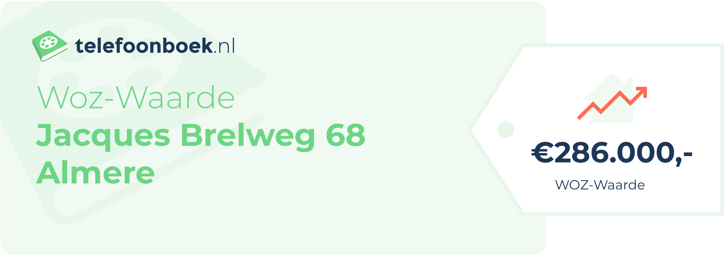 WOZ-waarde Jacques Brelweg 68 Almere