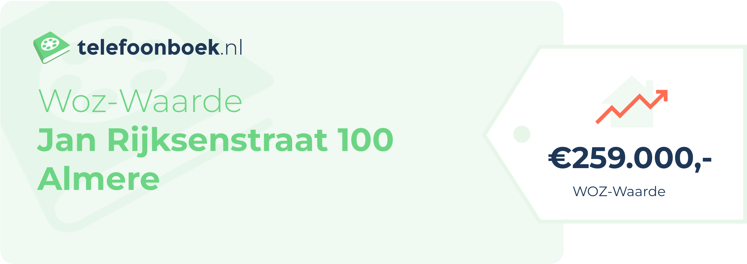 WOZ-waarde Jan Rijksenstraat 100 Almere
