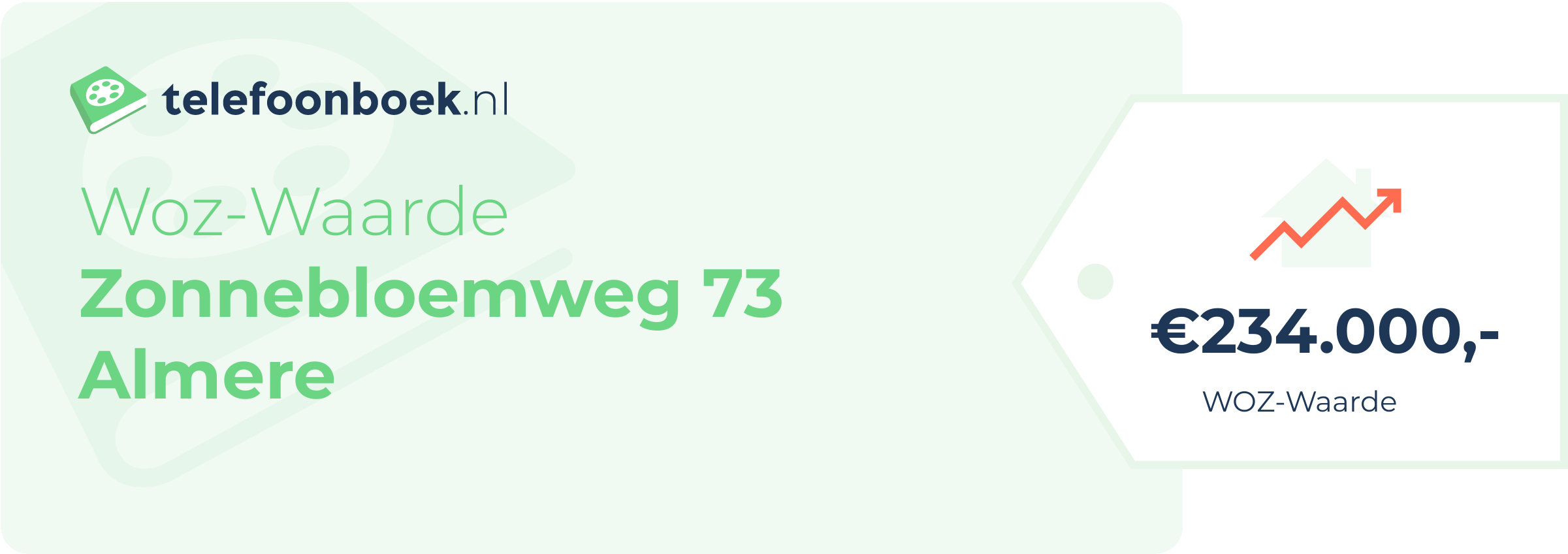 WOZ-waarde Zonnebloemweg 73 Almere