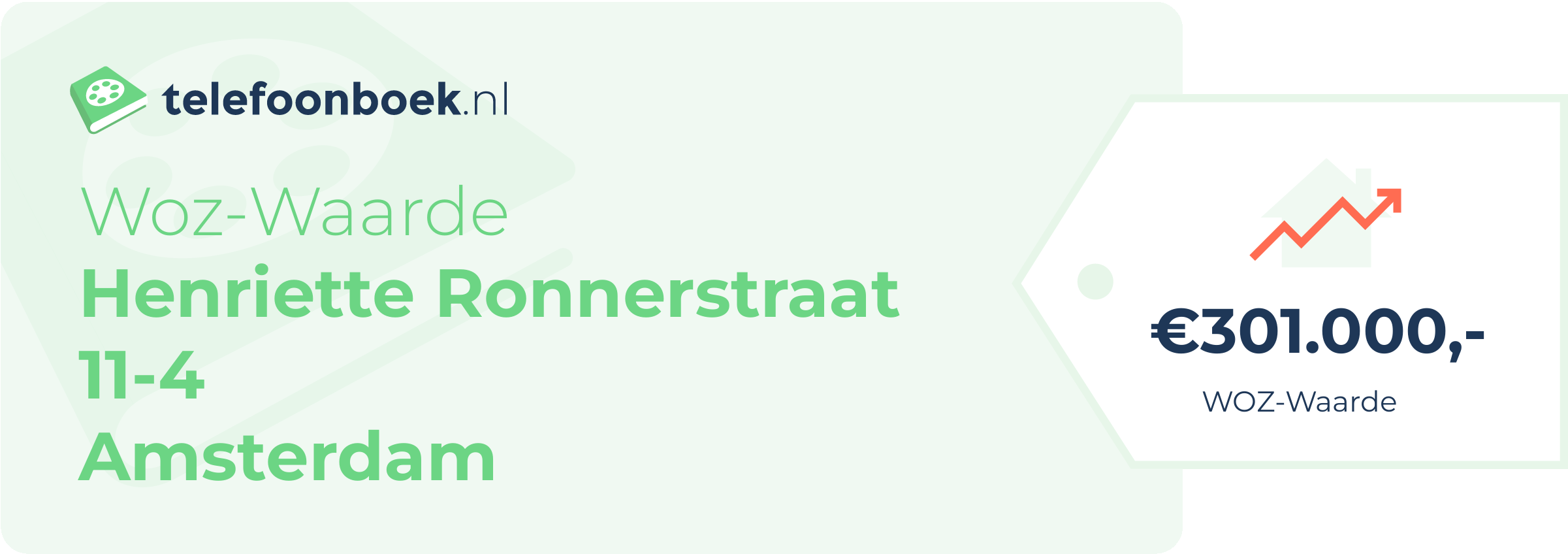 WOZ-waarde Henriette Ronnerstraat 11-4 Amsterdam