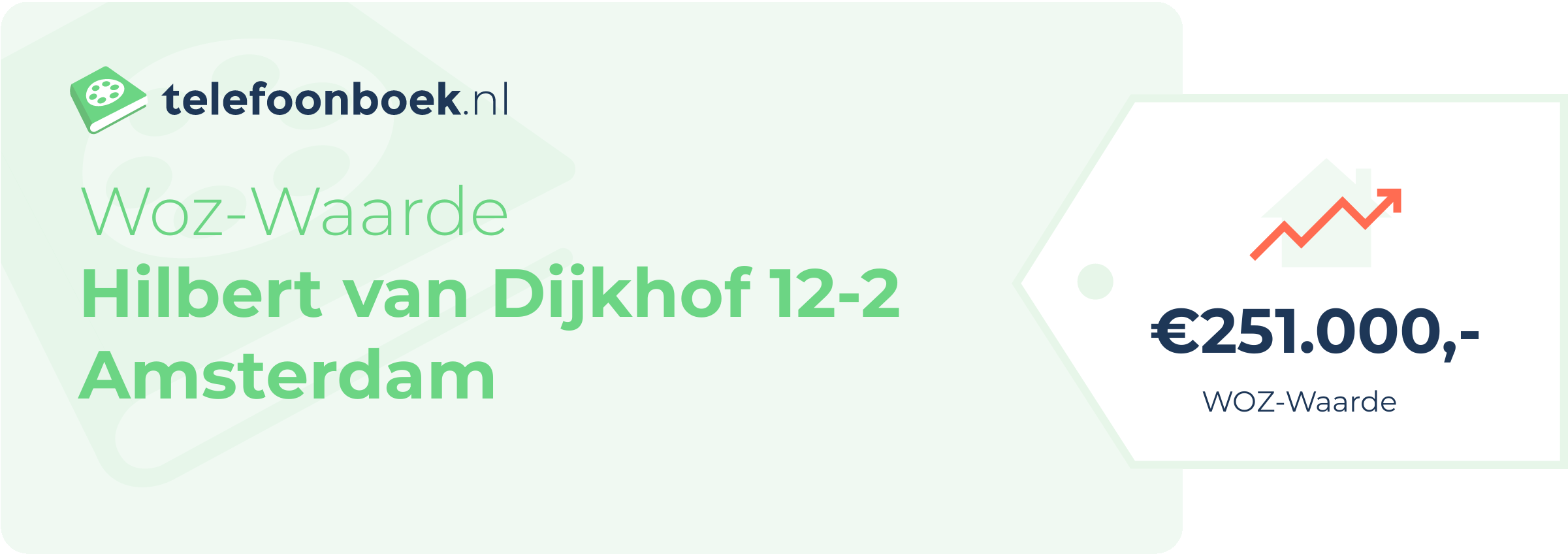 WOZ-waarde Hilbert Van Dijkhof 12-2 Amsterdam