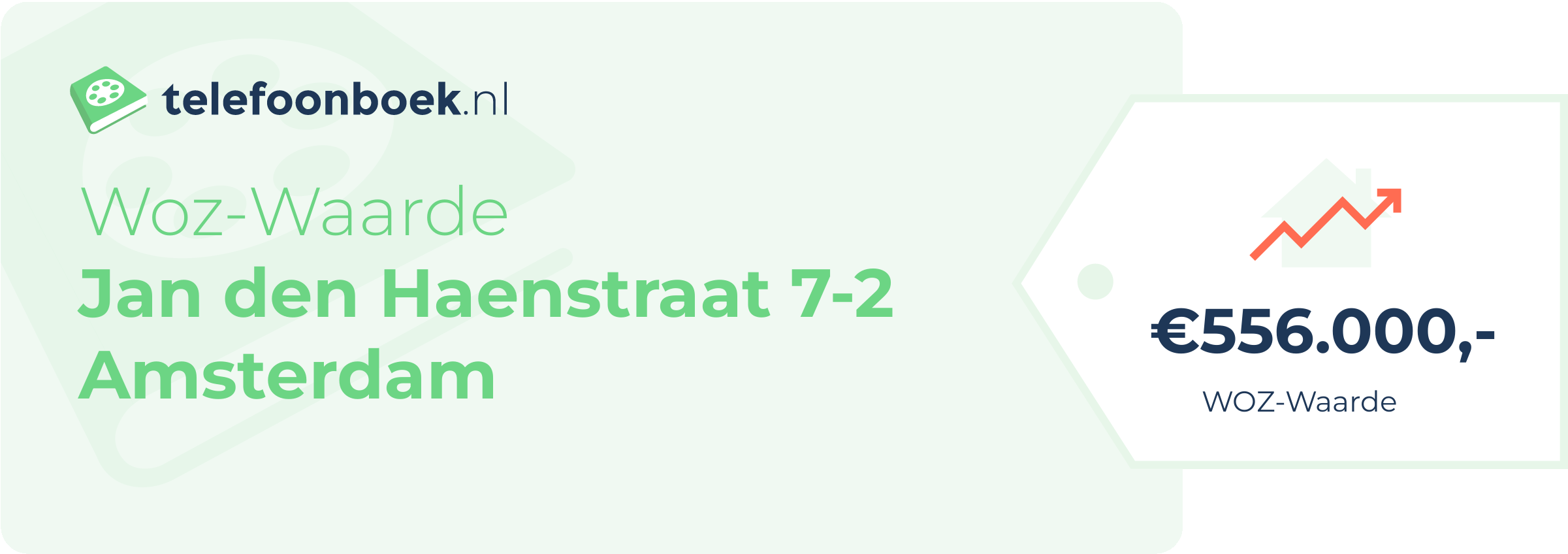 WOZ-waarde Jan Den Haenstraat 7-2 Amsterdam