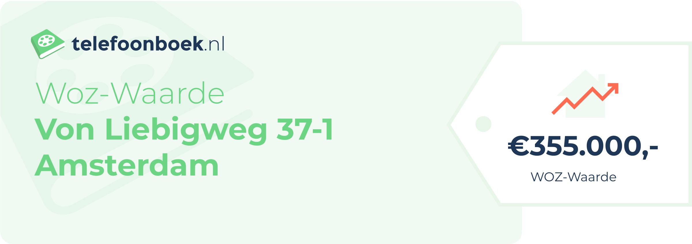 WOZ-waarde Von Liebigweg 37-1 Amsterdam