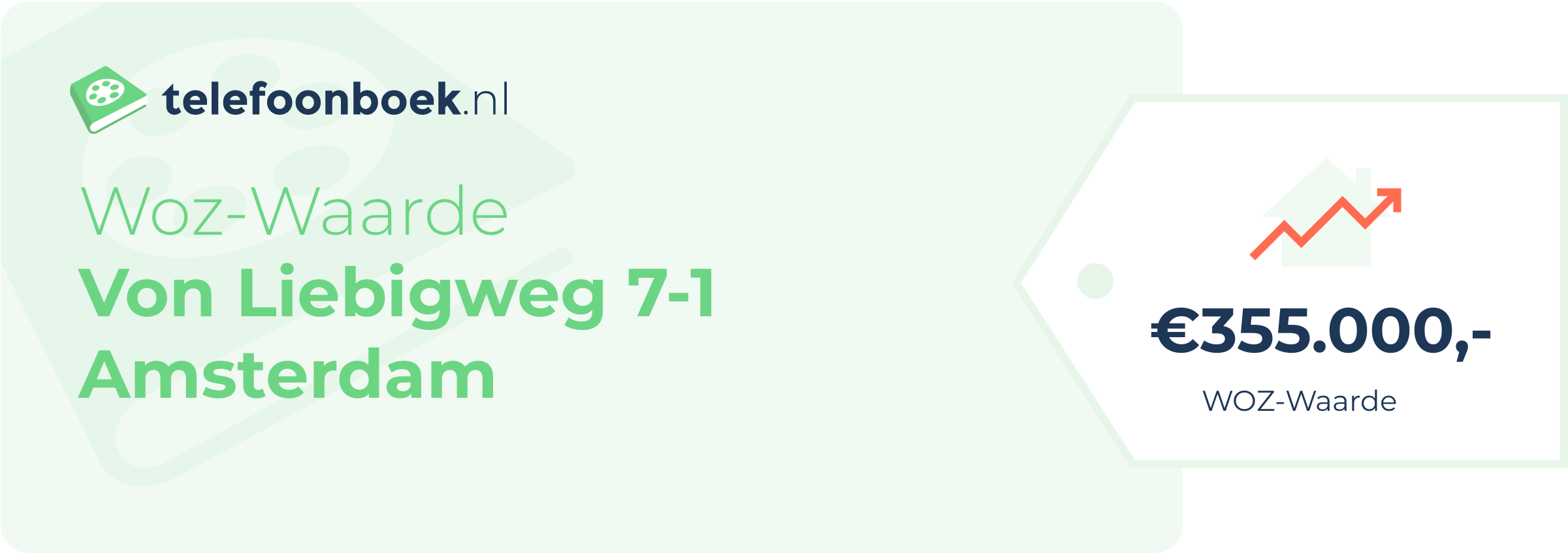 WOZ-waarde Von Liebigweg 7-1 Amsterdam