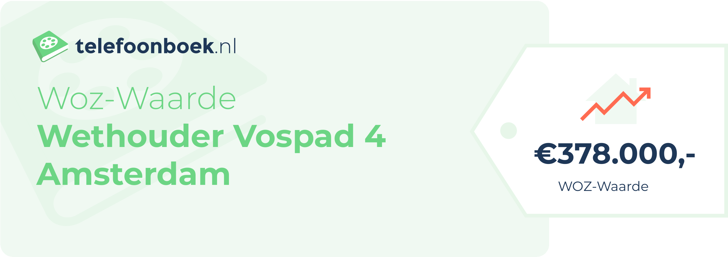 WOZ-waarde Wethouder Vospad 4 Amsterdam