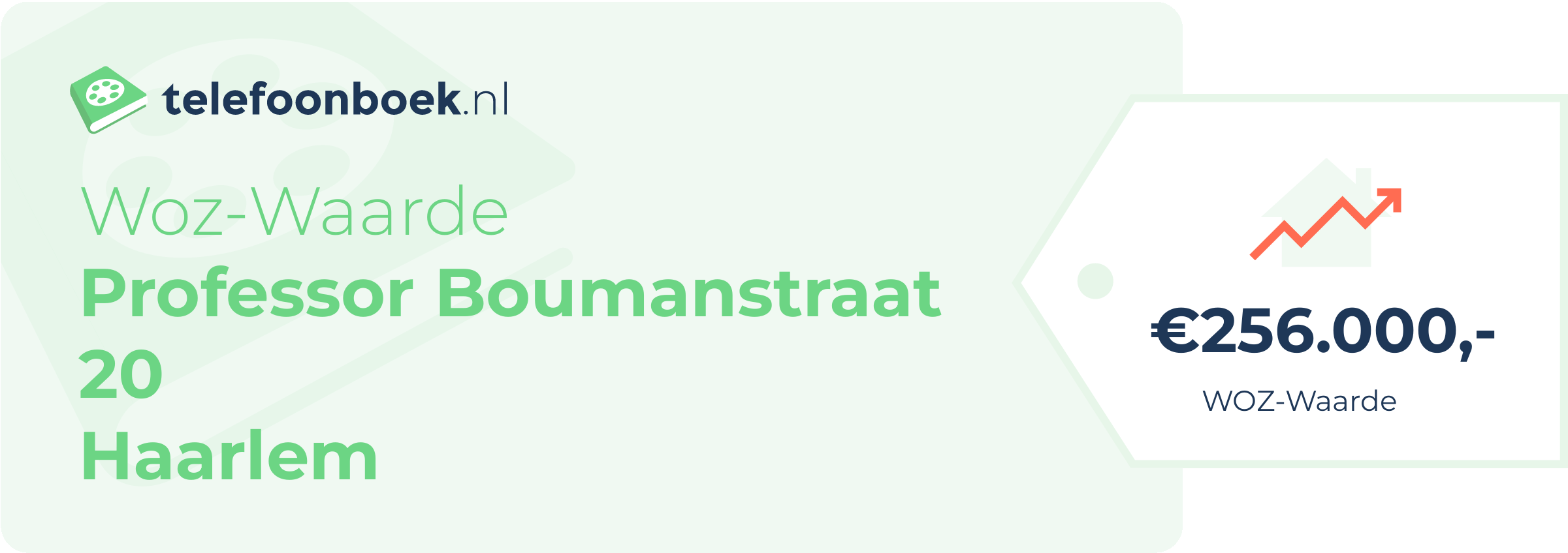 WOZ-waarde Professor Boumanstraat 20 Haarlem