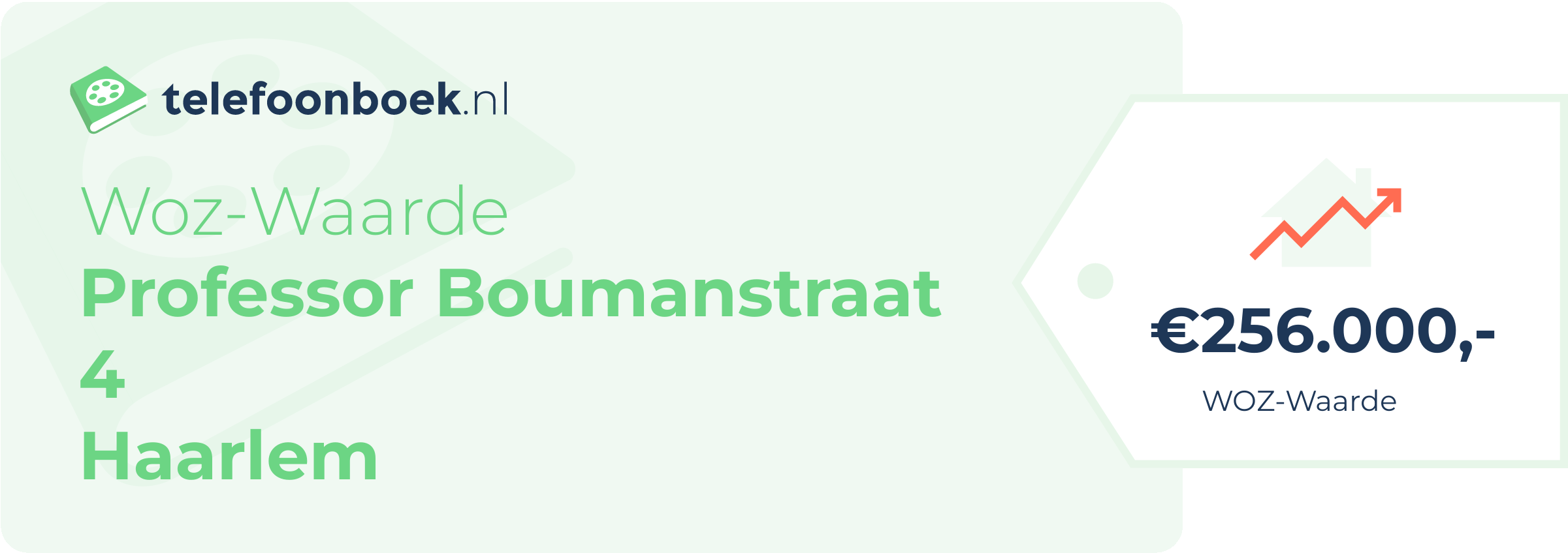 WOZ-waarde Professor Boumanstraat 4 Haarlem