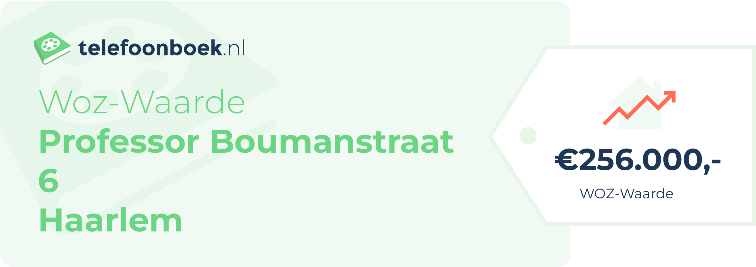 WOZ-waarde Professor Boumanstraat 6 Haarlem