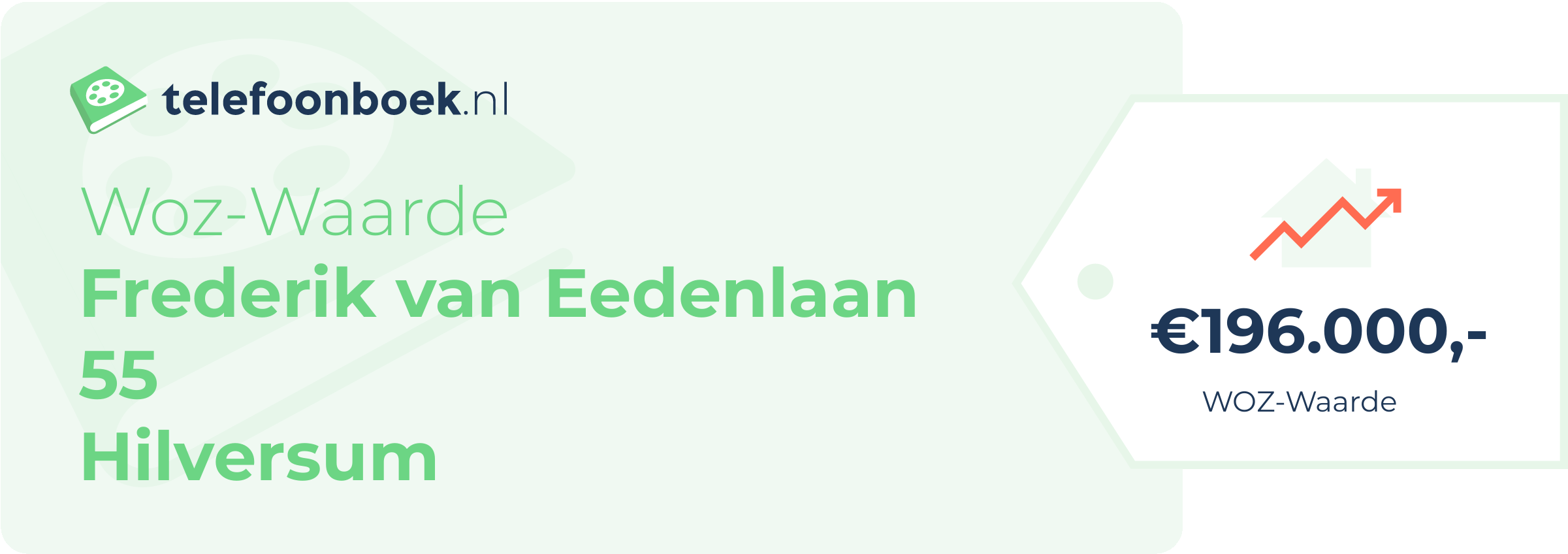 WOZ-waarde Frederik Van Eedenlaan 55 Hilversum