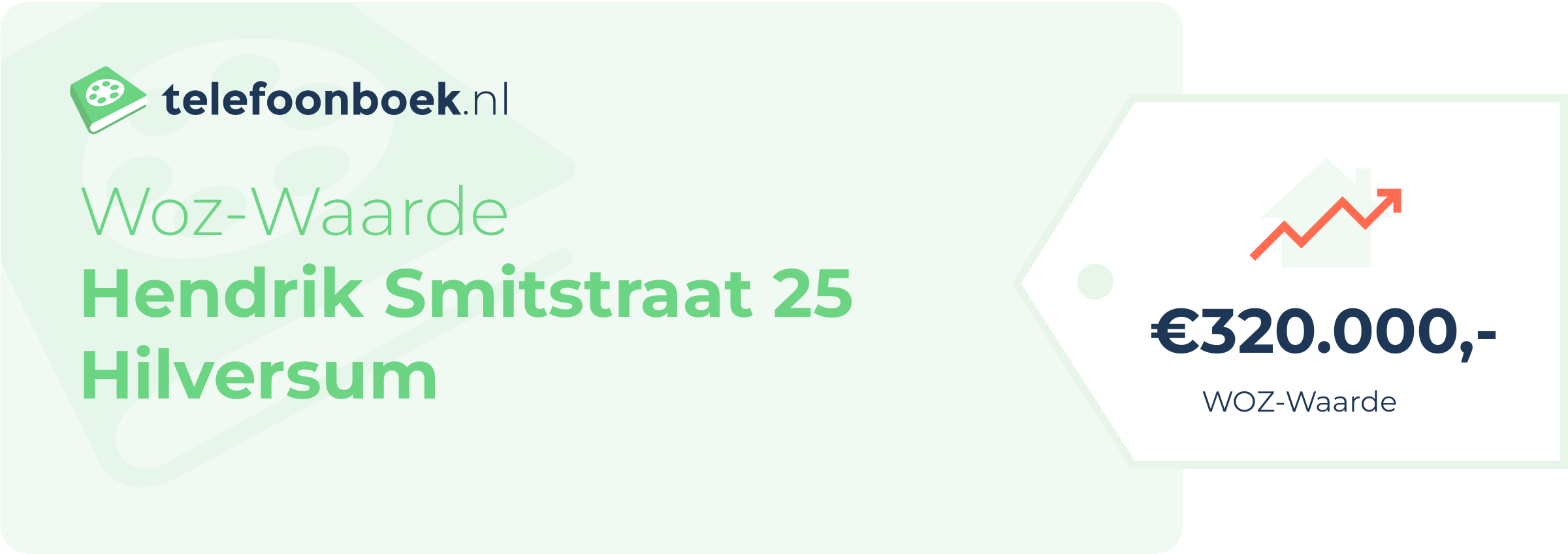WOZ-waarde Hendrik Smitstraat 25 Hilversum