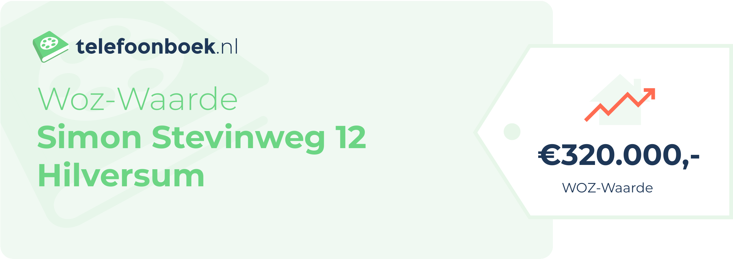 WOZ-waarde Simon Stevinweg 12 Hilversum