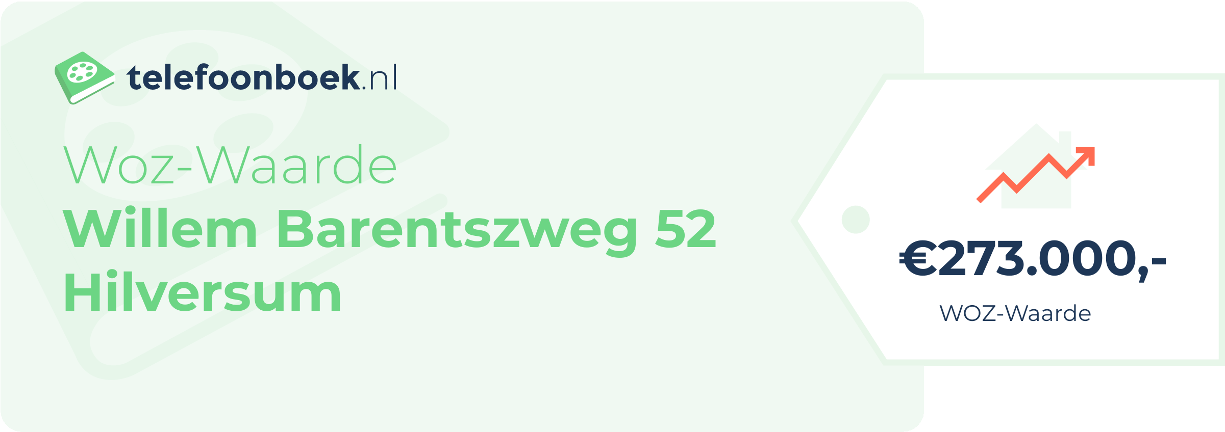 WOZ-waarde Willem Barentszweg 52 Hilversum