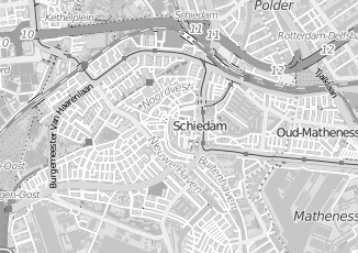 Kaartweergave van Spoortransport in Schiedam