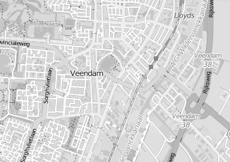 Kaartweergave van Post en koerier in Veendam