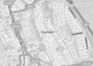 Kaartweergave van Taxi in Zaandam